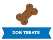 EnTrust Dog Treats button - illustrated treat