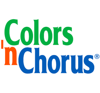 Colors 'n Chorus white logo